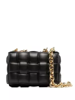 Bottega Veneta Padded Cassette leather shoulder bag, черный