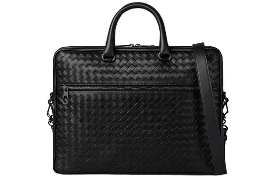 Bottega Veneta Портфель, сумка из овчины, черный, мужской