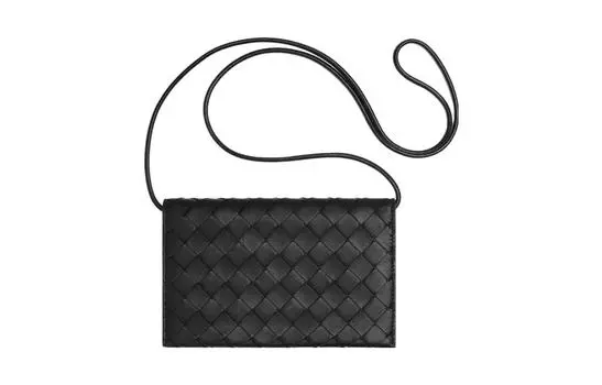 Bottega Veneta Сумка через плечо из овчины, женская, черная