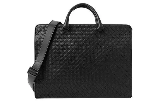 Bottega Veneta Сумка из овчины, сумка через плечо, сумка-портфель унисекс, черная