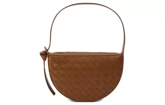 Bottega Veneta Сумка из овчины, женская, через плечо, бежевого цвета
