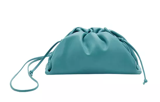Bottega Veneta Сумка-клатч из коровьей кожи «Облако», сумка-клатч через плечо, мини-сумка для женщин, картина маслом, синяя