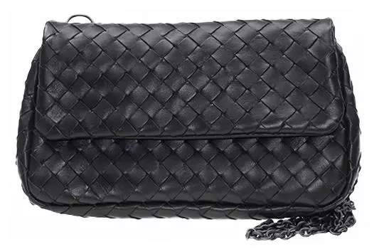 Bottega Veneta Сумка-мессенджер из овчины, сумка через плечо, женская, черная