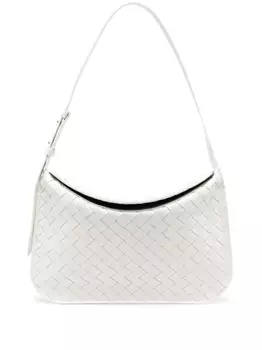Bottega Veneta сумка на плечо Intrecciato Cradle, белый