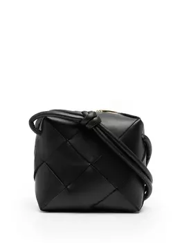 Bottega Veneta сумка на плечо с плетением Maxi Intrecciato, черный