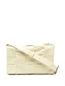 Bottega Veneta сумка на плечо с плетением Intrecciato, желтый