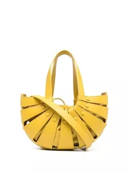 Bottega Veneta сумка на плечо The Shell, желтый
