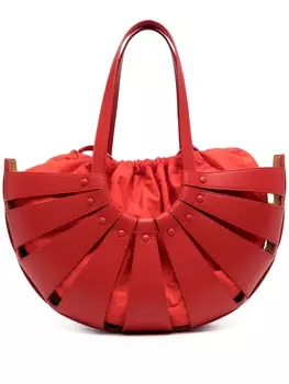 Bottega Veneta сумка The Shell, красный