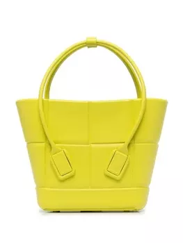 Bottega Veneta сумка-ведро Acro размера мини, желтый
