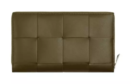 Bottega Veneta Визитница, кошелек, мужской, из натуральной коровьей кожи, цвет "грязно-коричневый"