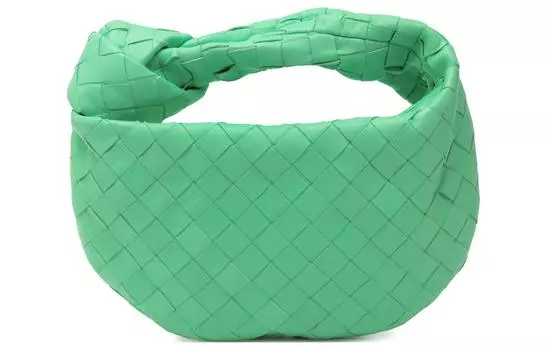 Bottega Veneta Женская мини-сумка на одно плечо из коровьей кожи, зеленого цвета