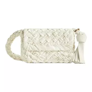 Bottega Veneta Женская сумка-мессенджер KALIMERO из коровьей кожи, цвет "костяной бежевый"
