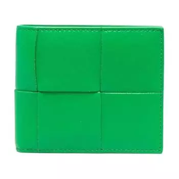 Bottega Veneta Женский кошелек из коровьей кожи, зеленый