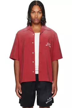Боулинговая рубашка Amiri Hollywood Amiri, красный