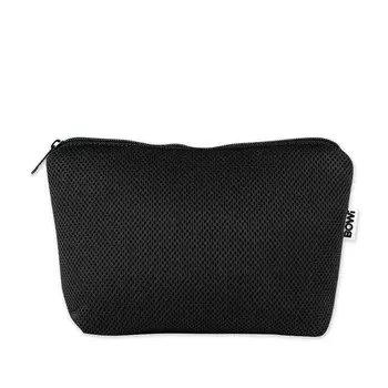 Bowi, Средняя косметичка, размер L, сумка 18 х 27 см, черная
