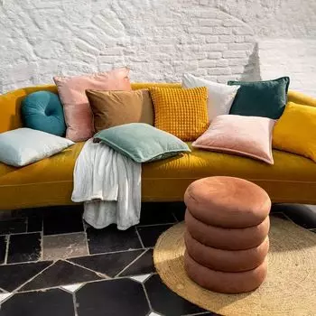 BOWIE - Чехол на подушку хлопок с нефритом под камень 45x45 см Dutch Decor