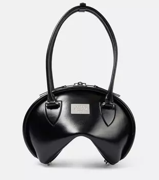 Bowlina Mini кожаная сумка через плечо Acne Studios, черный