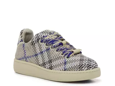 Box Knit Platform Кроссовки - женские Burberry, Light Grey Plaid Print