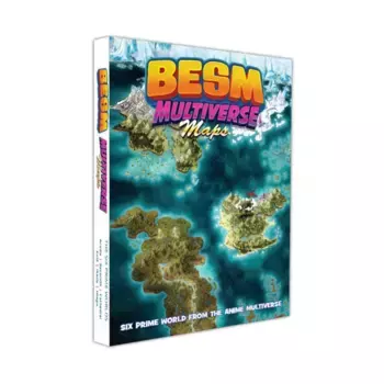 Бокс-сет BESM Multiverse Maps, BESM Role Playing Games (Big Eyes, Small Mouth) 4th Edition (Dyskami Publishing)