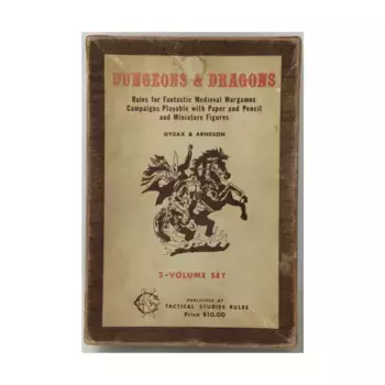 Бокс-сет D&D - Original Woodgrain Box (1st Printing), Basic Dungeons & Dragons (Original Edition) - Box Sets & Core Rules