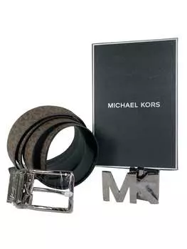 Бокс-сет мужского двустороннего ремня Michael Kors Signature 4 в 1 36T8LBLY7B, коричневый