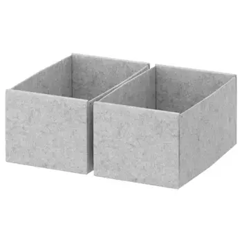 Бокс-сет, светло-серый, 15x27x12 см, 2 шт. KOMPLEMENT IKEA
