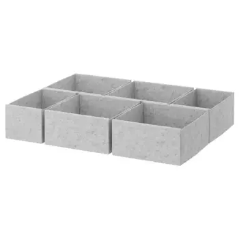Бокс-сет, светло-серый, 75х58 см, KOMPLEMENT IKEA