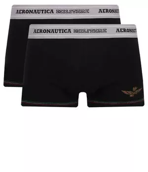 Боксер 2-упаковка Aeronautica Militare, черный