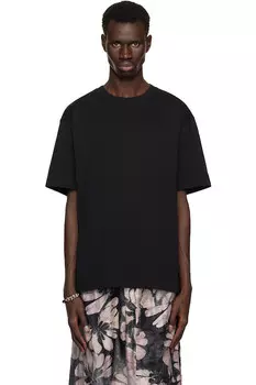Боксерская хлопковая футболка Dries Van Noten, черный