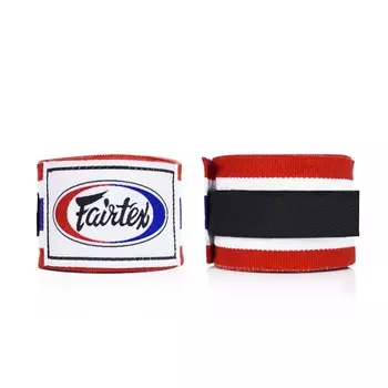 Боксерские бинты Fairtex, 180", красный/белый/синий