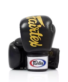 Боксерские перчатки Fairtex Deluxe Tight-Fit, 10 oz., черный