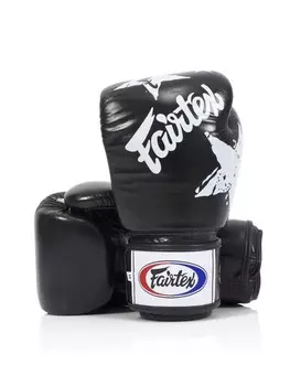 Боксерские перчатки Fairtex Design-Nation Prints Collection Universal "Tight-Fit", 14 oz., черный