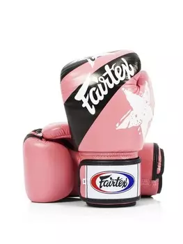 Боксерские перчатки Fairtex Design-Nation Prints Collection Universal "Tight-Fit", 8 oz., розовый