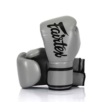 Боксерские перчатки Fairtex Microfiber, 10 oz., серый