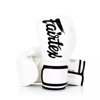 Боксерские перчатки Fairtex Microfiber, 14 oz., белый