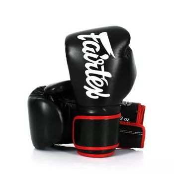 Боксерские перчатки Fairtex Microfiber, 14 oz., черный