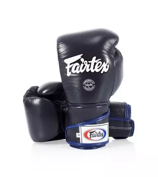 Боксерские перчатки Fairtex Stylish Angular Sparring, Locked Thumb, 14 oz., синий