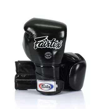 Боксерские перчатки Fairtex Stylish Angular Sparring, Locked Thumb, 18 oz., черный
