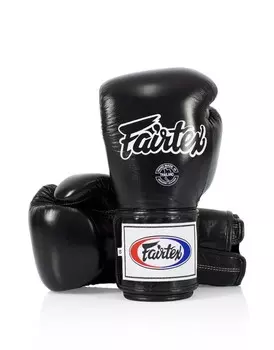 Боксерские перчатки Fairtex Super Sparring, Locked Thumb, 10 oz., черный