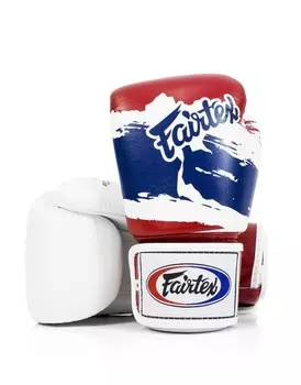 Боксерские перчатки Fairtex Universal "Tight-Fit" Design-Thai Pride, 8 oz., белый