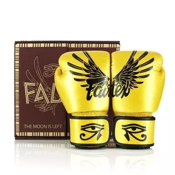 Боксерские перчатки Fairtex Universal "Tight-Fit" Design, Falcon, 16 oz., золотистый