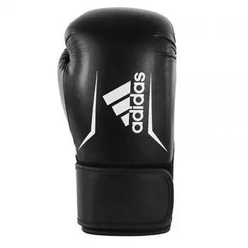 Боксерские перчатки Speed 100 чёрно-белые ADIDAS, черный
