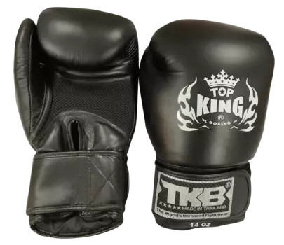 Боксерские перчатки Top King Air Velcor, черный