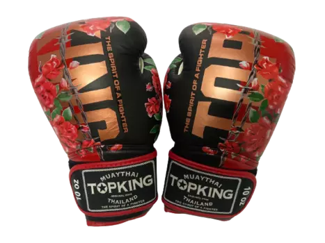 Боксерские перчатки Top King, розовый / черный