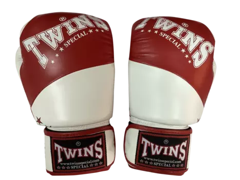 Боксерские перчатки Twins Special BGVL10, красный / белый