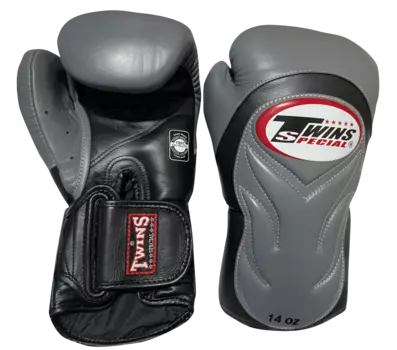 Боксерские перчатки Twins Special BGVL6, черный / серый