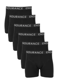 Боксерские шорты Burke в практичной упаковке по 6 шт ENDURANCE, цвет 1001 Black