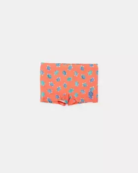 Боксерские шорты для мальчиков с принтом коралловой черепахи Tutto Piccolo, коралловый