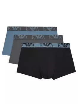 Боксерские шорты Emporio Armani, цвет Dusty blue/Muddy colored/Black