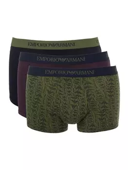 Боксерские шорты Emporio Armani, цвет Green/Bordeaux/Black